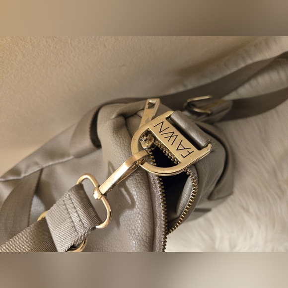 Fawn Design Vegan Leather The Mini Small Diaper Bag Backpack Gray - Picture 13 of 16